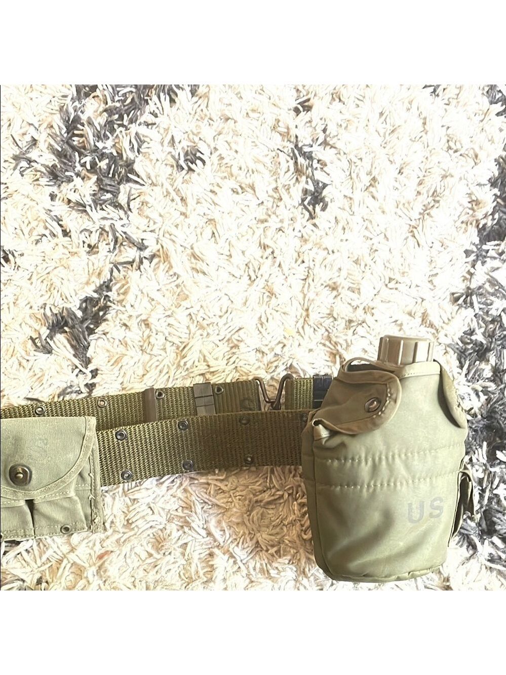Green Rugged Belt Bag with Ergonomic Design